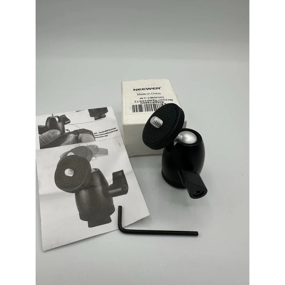 Neewer Mini Ball Head Mount DSLR Camera Monitor Tripod Black Excellent 10036971